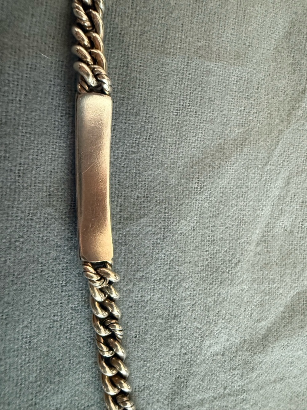 David Yurman Silver 'Love' Cable ID Bracelet - Picture 5 of 12